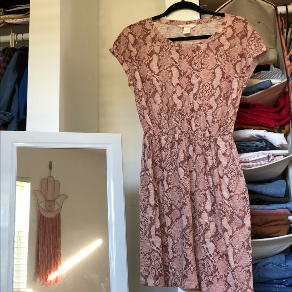 Snake print dress